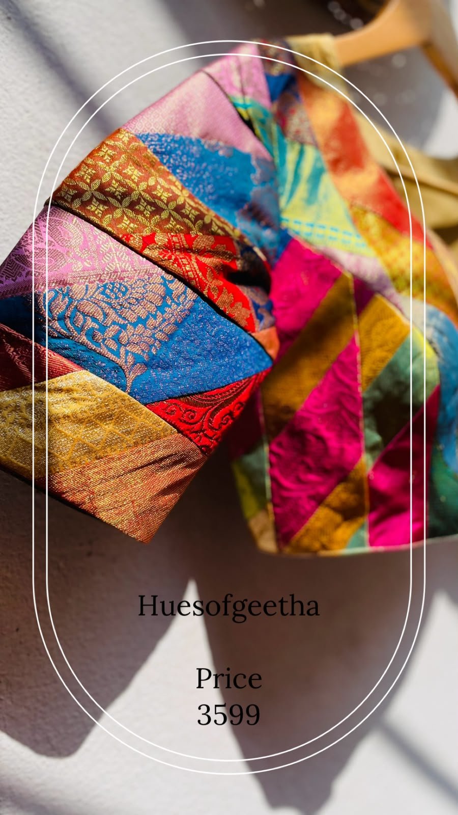 Jewel-Tone Patchwork Blouse
