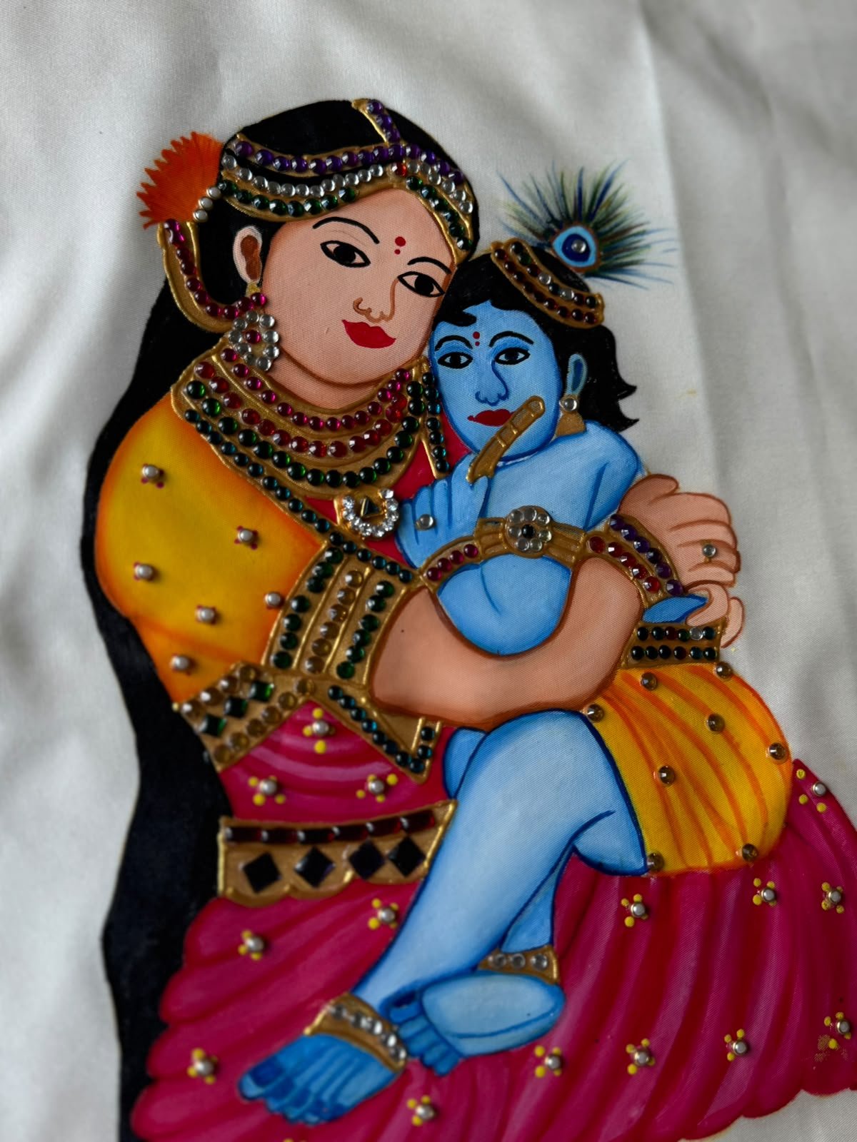 Yashoda Krishna Tanjore Painting
